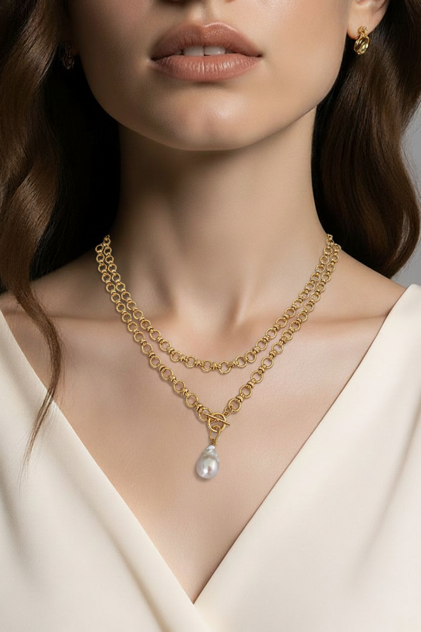 Xanthe Gold Link Necklace