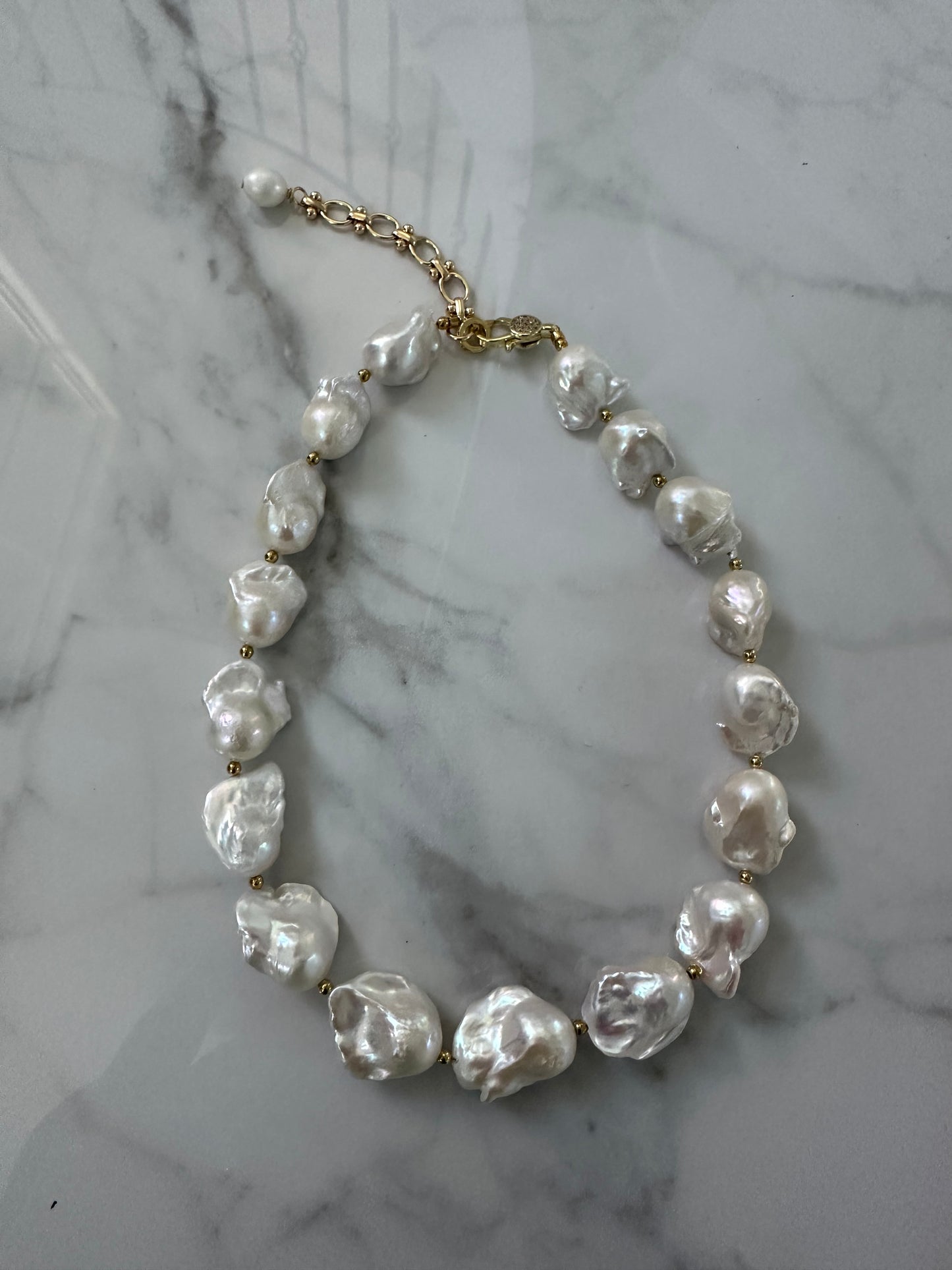 Santorini Pearl Necklace