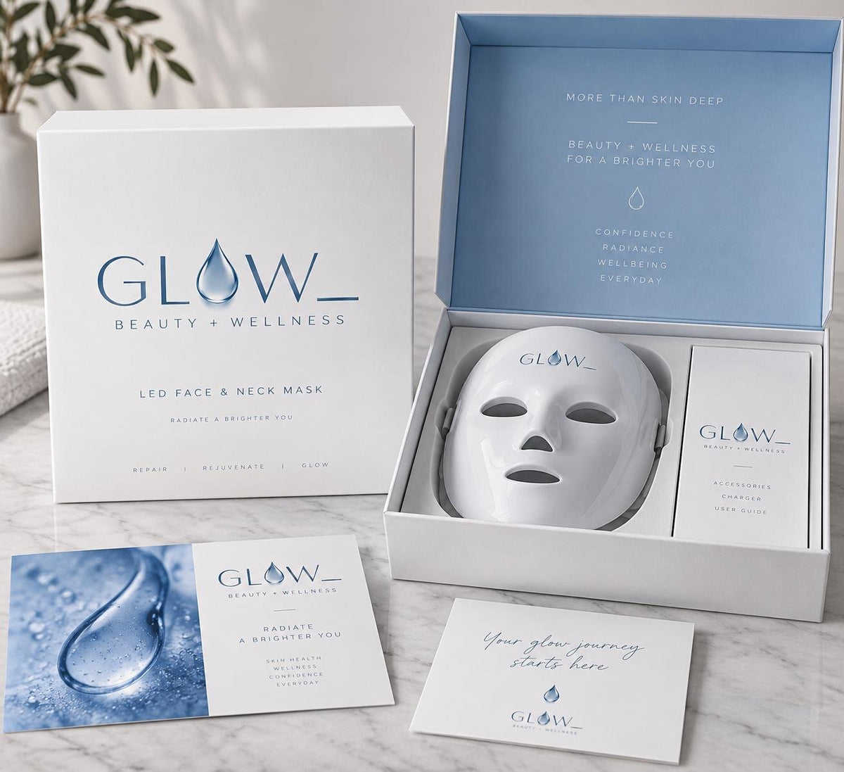 Glow LED Face & Neck Mask